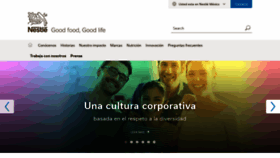 What Nestle.com.mx website looked like in 2022 (1 year ago)