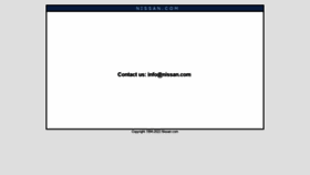 What Nissan.com website looked like in 2022 (3 years ago)