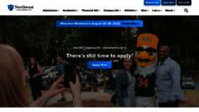 What Northwestu.edu website looked like in 2022 (3 years ago)