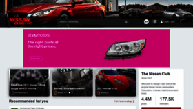 What Nissanclub.com website looked like in 2022 (1 year ago)