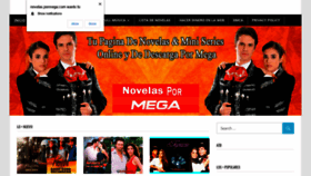 What Novelas.pormega.com website looked like in 2022 (1 year ago)