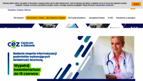 What Nfz.gov.pl website looked like in 2022 (1 year ago)