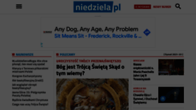What Niedziela.pl website looked like in 2022 (1 year ago)