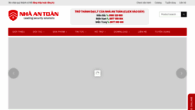 What Nhaantoan.com website looked like in 2022 (1 year ago)