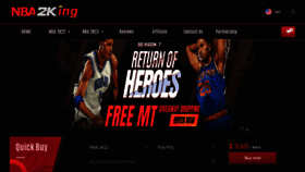 What Nba2king.com website looked like in 2022 (1 year ago)