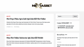 What Nexiasjoker.net website looked like in 2022 (1 year ago)