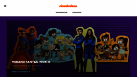 What Nickelodeon.es website looked like in 2022 (1 year ago)