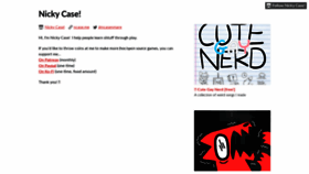 What Ncase.itch.io website looked like in 2022 (2 years ago)