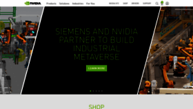 What Nvidia.co.uk website looked like in 2022 (1 year ago)