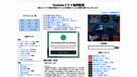 What Nihonnobangumi.com website looked like in 2022 (1 year ago)