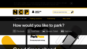 What Ncp.co.uk website looked like in 2022 (1 year ago)