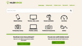 What Najdinavod.cz website looked like in 2022 (1 year ago)