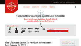 What Newneuromarketing.com website looked like in 2022 (1 year ago)