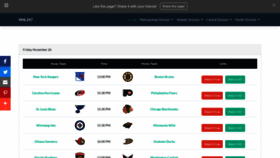 What Nhl247.net website looked like in 2022 (1 year ago)