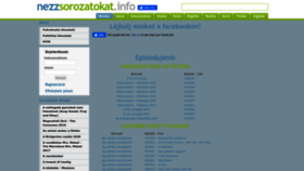 What Nezzsorozatokat.info website looked like in 2022 (1 year ago)