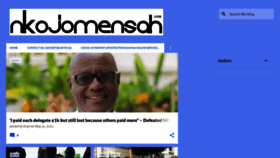 What Nkojomensah.com website looked like in 2022 (1 year ago)