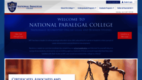 What Nationalparalegal.edu website looked like in 2022 (2 years ago)