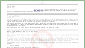 What No-www.org website looked like in 2022 (4 years ago)