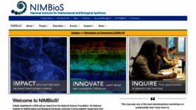 What Nimbios.org website looked like in 2022 (1 year ago)
