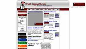 What Null-hypothesis.co.uk website looked like in 2022 (1 year ago)