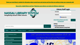 What Nassaulibrary.org website looked like in 2022 (1 year ago)