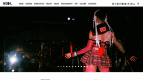 What Neol.jp website looked like in 2022 (3 years ago)