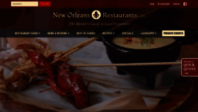 What Neworleansrestaurants.com website looked like in 2022 (1 year ago)