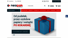 What Neopak.pl website looked like in 2022 (1 year ago)
