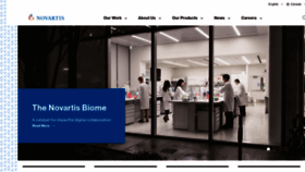 What Novartis.ca website looked like in 2022 (4 years ago)