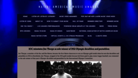 What Nativeamericanmusicawards.com website looked like in 2022 (1 year ago)