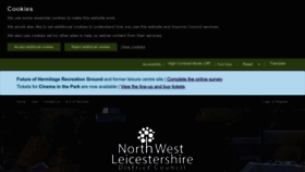 What Nwleics.gov.uk website looked like in 2022 (1 year ago)