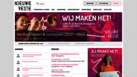 What Nieuweveste.nl website looked like in 2022 (1 year ago)