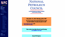 What Npc.org website looked like in 2022 (1 year ago)