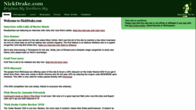 What Nickdrake.com website looked like in 2022 (2 years ago)