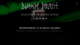 What Napalmdeath.org website looked like in 2022 (1 year ago)