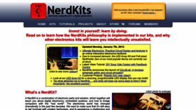 What Nerdkits.com website looked like in 2022 (1 year ago)