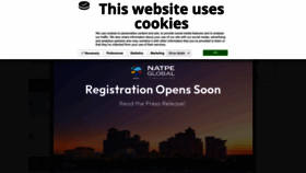 What Natpe.org website looked like in 2022 (3 years ago)