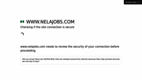 What Nelajobs.com website looked like in 2022 (1 year ago)