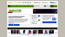 What Nationtalk.ca website looked like in 2022 (1 year ago)