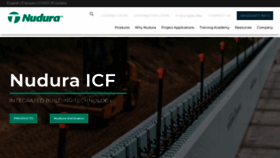 What Nudura.com website looked like in 2022 (1 year ago)
