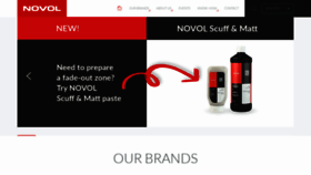 What Novol.com website looked like in 2022 (1 year ago)