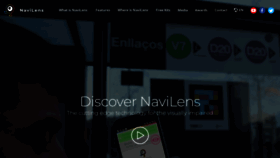 What Navilens.com website looked like in 2022 (1 year ago)