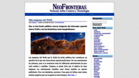What Neofronteras.com website looked like in 2022 (1 year ago)