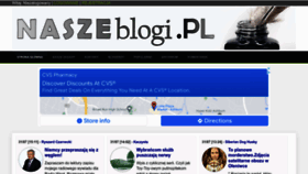 What Naszeblogi.pl website looked like in 2022 (1 year ago)