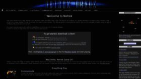 What Netrek.org website looked like in 2022 (1 year ago)