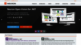What Nevron.com website looked like in 2022 (1 year ago)