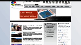 What Nimes-metropole.fr website looked like in 2022 (1 year ago)