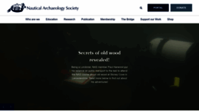 What Nauticalarchaeologysociety.org website looked like in 2022 (1 year ago)