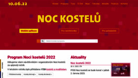 What Nockostelu.cz website looked like in 2022 (1 year ago)
