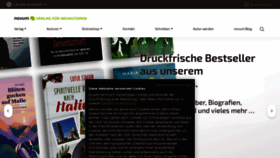 What Novumverlag.com website looked like in 2022 (1 year ago)